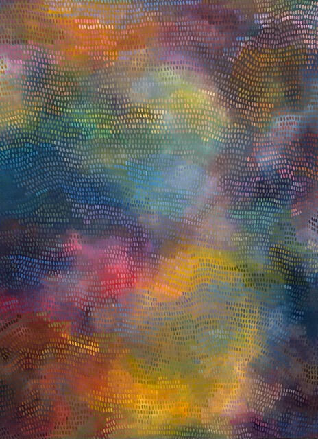 Untitled (Blue Rainbow) 2024 | 48"x36"